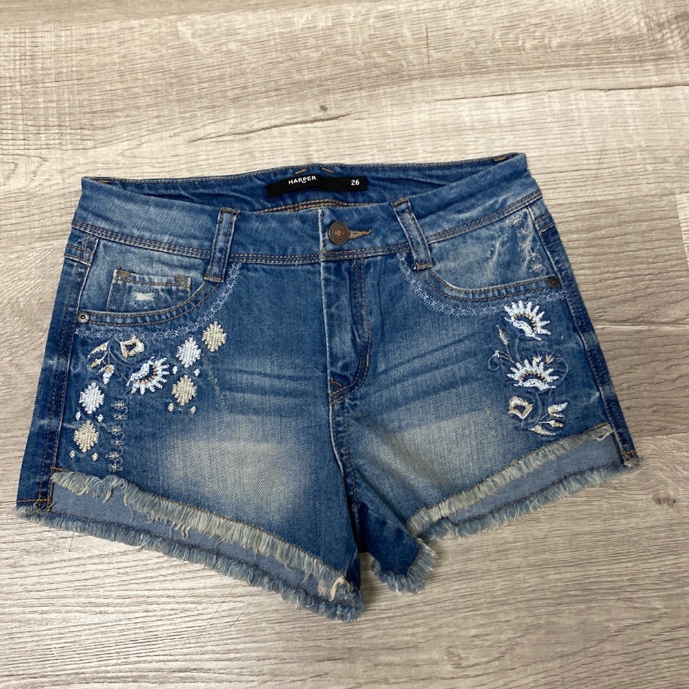 Harper Floral Jeans Shorts